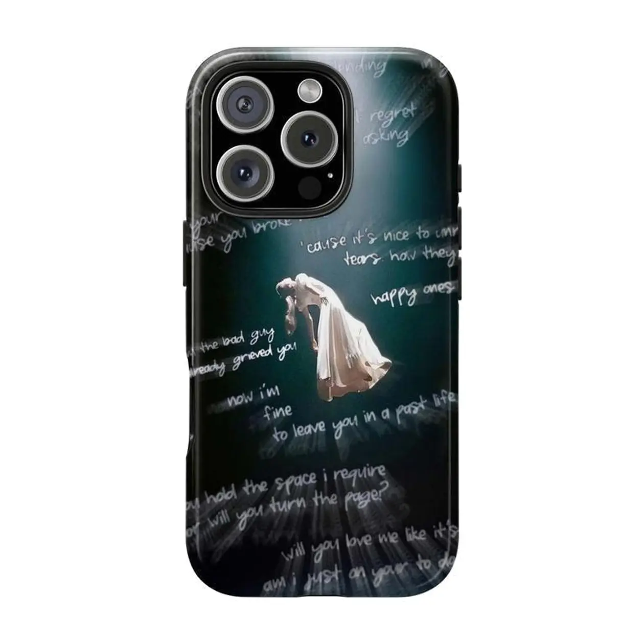 A-Arianas G-Grande Singer Phone Case For iPhone 16 15 14 13 12 11 Pro Max, Black Aurora Pattern Protective Cover SL0