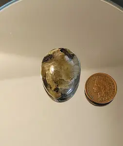 Polished Handcrafted 31x24mm 60.74ct Teardrop Labradorite Cabochon - CS Original Piece