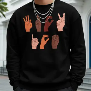F ck ICE Hand Sign Language Sweatshir & Hoodie Anti Deportation Chinga La Migra T-Shirt t0128
