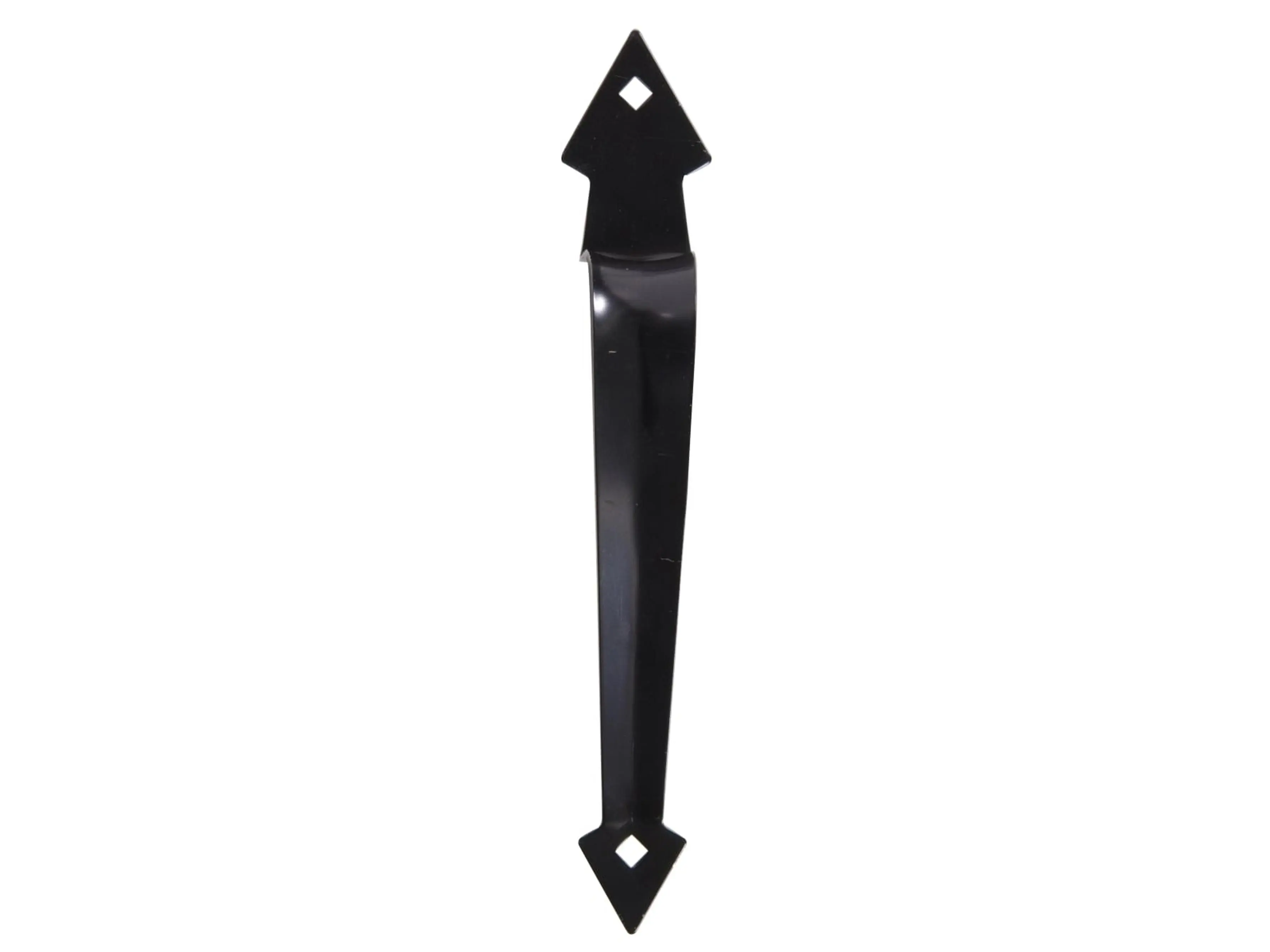 Hillman Group 851660 Carded Ornamental Black Gate Pull - 7 in, 10 In. Sizes, Ornamental Gate Pull