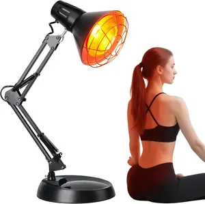 SERFORY Infrared Red Light Yoga Lamp 150W Bulb Adjustable Near-Infrared Heating for Beauty & Back Pain Relief in Neck Shoulder Joints
