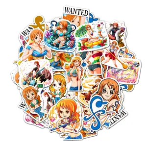 Nami 20 pcs Sticker Pack, Nami Waterproof Vinyl Sticker, Anime Stickers for Laptop Skateboard Water Bottle