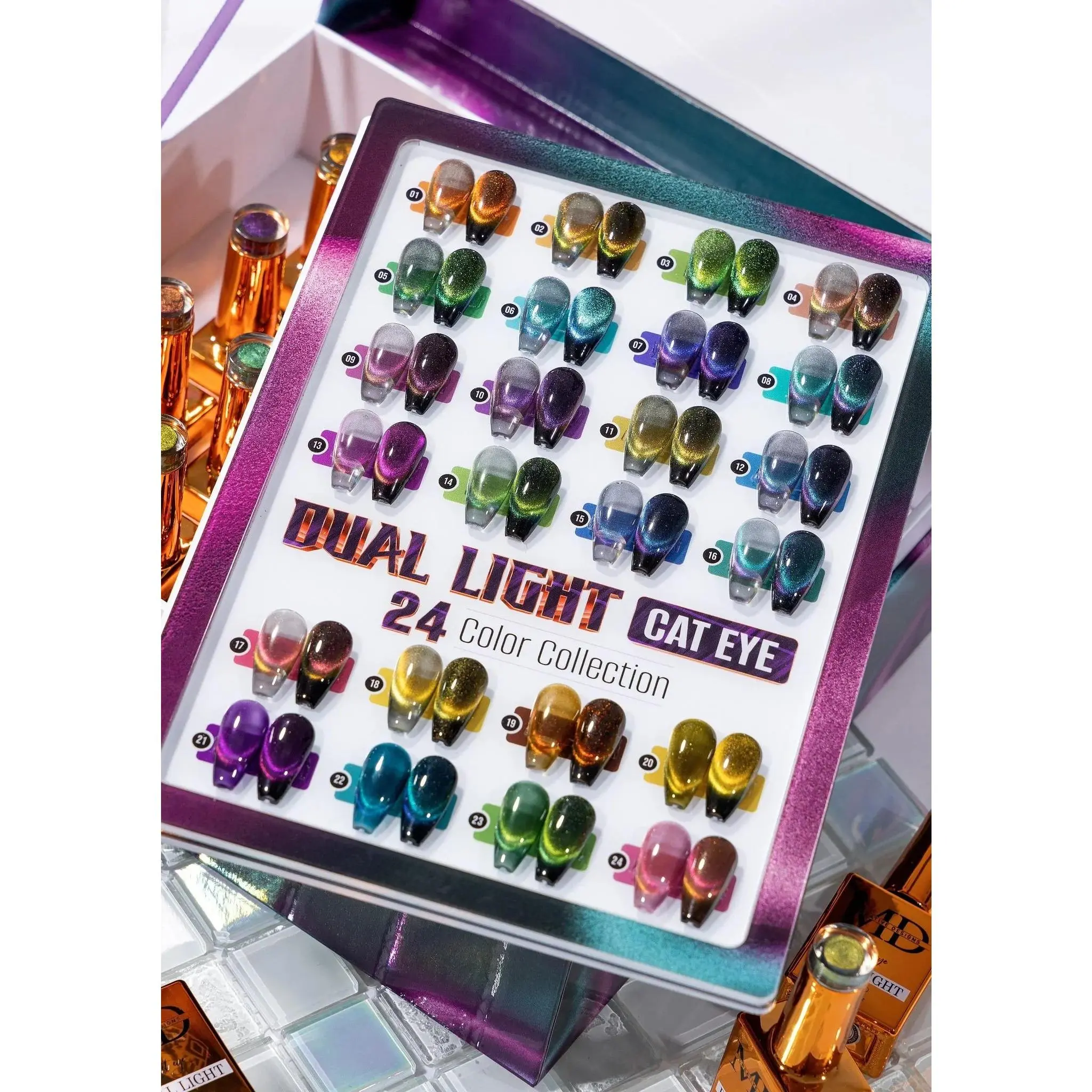 PLA Cat Eye Gel Polish Collections | HEMA-Free | TPO-Free | 18 or 24 Shades PLA Cat Eye Gel Polish Collections | HEMA-Free | TPO-Free | 18 or 24 Shades