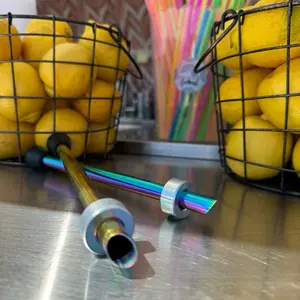 Lemonade Deli Cup Hole Puncher for Kitchen Utensils | Deli Containers & Supplies with Colorful Straws and Lemons