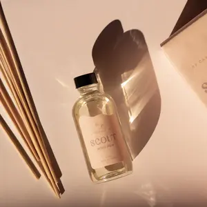 Scout (White Pine) 4 oz. Archivist Reed Diffuser Glass Bottle Oil Luxe Set Freshener Fragrance Aroma Scented Scent