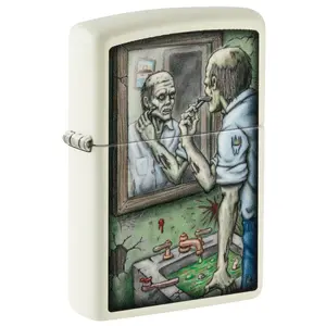 Zippo Zombie Shaving Glow In The Dark Pocket Lighter - Made in USA