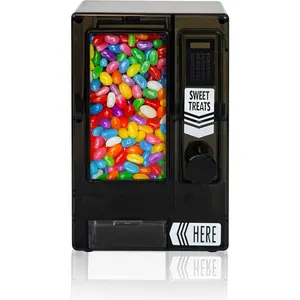 Candy Dispenser, Cute Vending Machine for Desktop, Manual Candy Machine, Dispense Mini Candies, Birthday&Christmas Gift for Girls, Gift for Friends Girlfriends (Black)