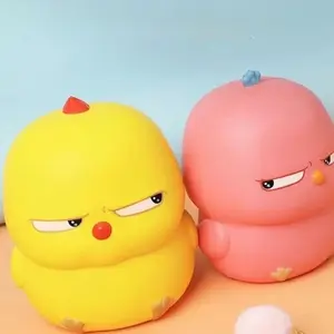 Cute Little Yellow Chicken Squeeze Toy for Stress Relief, PU Anti-pressure Toy for Kids, Perfect for Festive Gifts