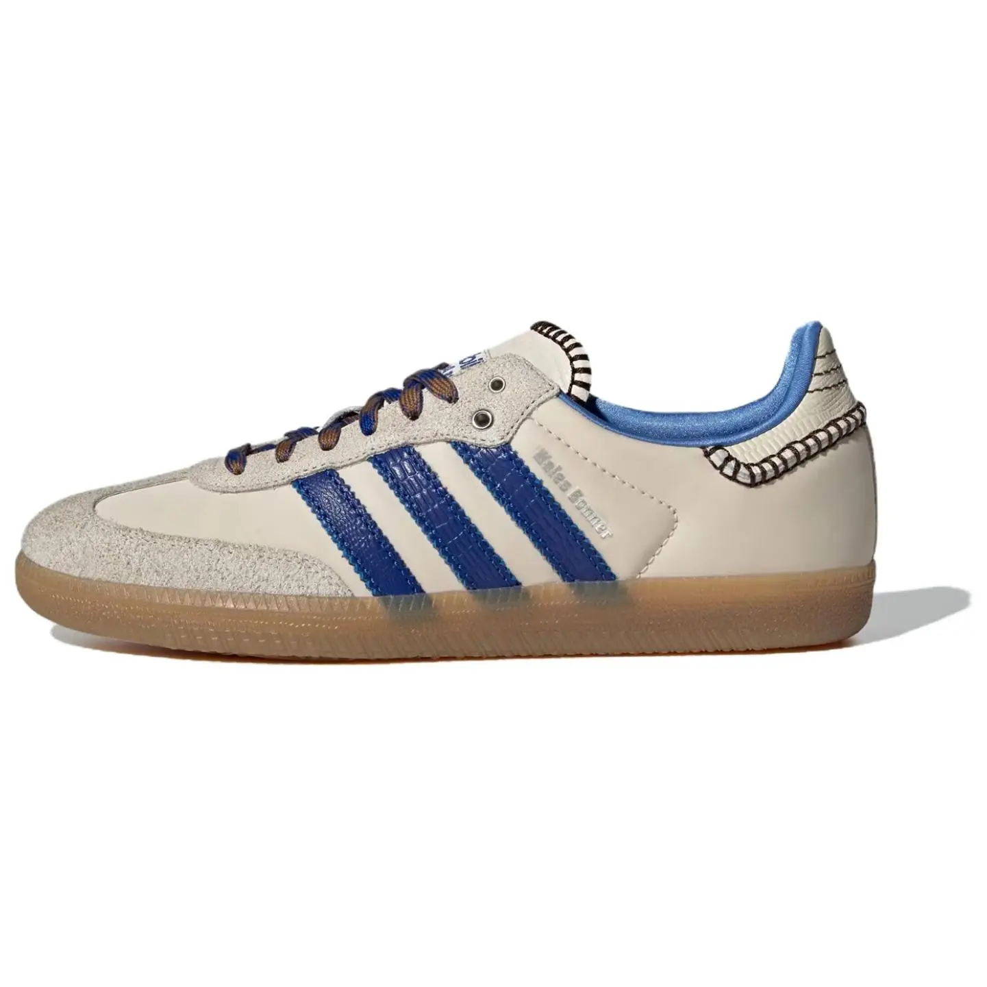 Adidas Samba Nylon Wales Bonner Wonder Clay Royal Comfort Low Top Skate Shoes Unisex Team Blue White IH7756
