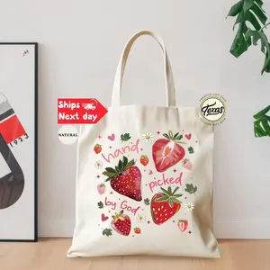 Striped Sweet Summer Time Tote Bag: Hand Picked by God Bag