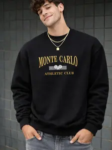 Monte Carlo Athletic Club Sweatshirt Vintage Streetwear Unisex Pullover Top