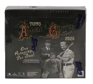 Topps 2025 Allen & Ginter Baseball Hobby Box - Contains 2 Hits, On-Card Autographs, Framed Relics, Rip Cards, or Vintage Buybacks for Collectors