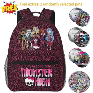Monster high Lightweight Backpack Monster high dolls Laptop Backpack Monster high doll Full Print Backpack for Back to School, for Work, Commuting, Travel & Outdoor