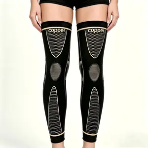 (1-Pair),2026 New Full Leg Compression Sleeve  Copper Knee Sleeves, Anti Slip Compression Stockings, Support for Thigh, Knee, Calf, Arthritis, 20-30mmHg Reduce Varicose Veins, Swelling for Men & Women  The Best Gift for Parents Sports protective gear