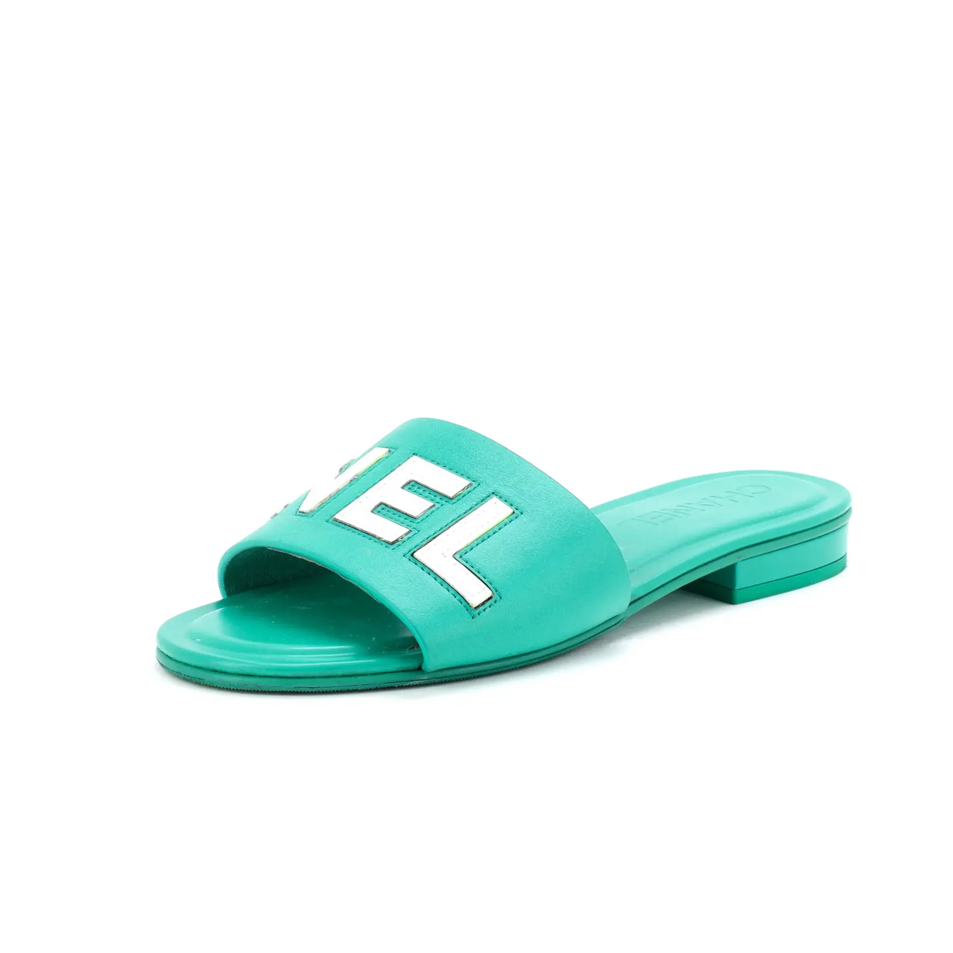 Pre-owned Chanel Women's CHA-NEL Mule Sandals Leather by Rebag