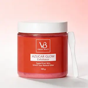 US SEL-VB Azucar Glow Exfoliant & Brightening Sugar Scrub 100g Hydrating Facial Cleanser, Exfoliates to Smooth Skin for a Natural Glow, Deep Cleansing & Moisturizing Skincare for Daily Use