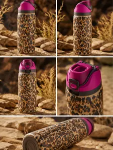 Owala Wild At Heart 32oz FreeSip Bottle Leopard Print Stainless Steel Water Bottle