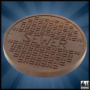 Copper Sewer Grate For WWE & AEW Wrestling Action Figures