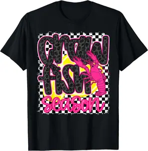 Crawfish Season Crawfish Boil Lobster Cajun Men Women Unisex T-Shirt Cotton Menswear Man Classic