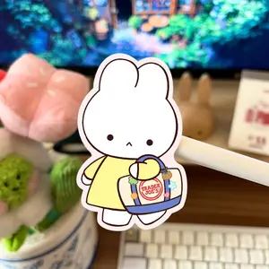 Bunny Grocery What | 2 - 6 inch Cute Waterproof Matte Sticker