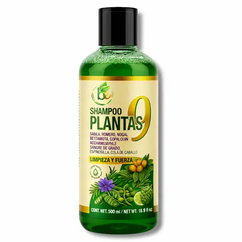 VIRAL 9-Plant Herbal Shampoo 16.9 fl oz–W/Cacahuananche, Sangre de Grado,Bergamota,Aloe(Sabila),Rosemary & More-Natural Botanical Formula– Paraben & Sodium-Free–Supports Strong, Clean & Healthy-Looking Hair Conditioner Haircare