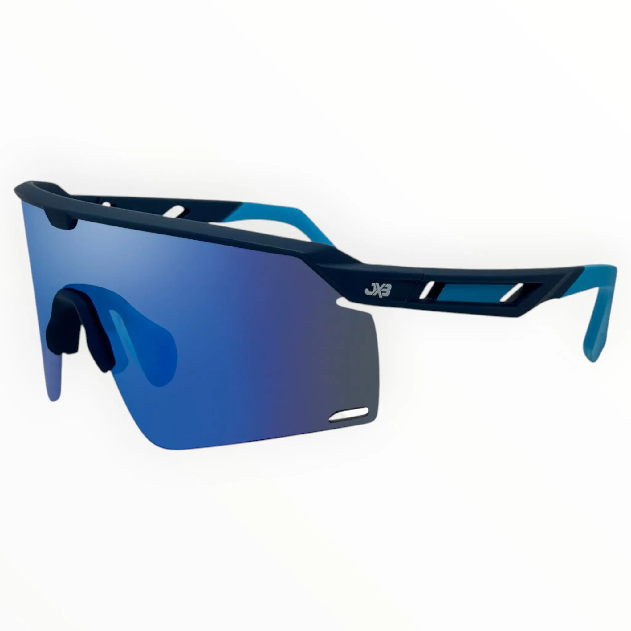 Chimera Two Tone Turquoise Sunglasses with Blue X-Mirror Lens