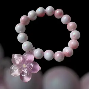 Charming Floral Bead Bracelet - 2 color options