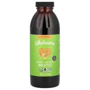 Wholesome Sweeteners Organic Molasses, Unsulphured, 16 fl oz (473 ml)