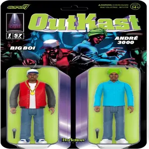 Outkast - Big Boi and André 3000 - Super7/Reaction Figure - Wave 1 - (3.75' Inch) ATLiens