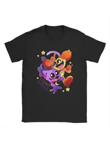 Men's Smiling Critters Catnap Dogday Toddlers T Shirts Playtime Cartoon Funny Casual Short Sleeve Tee Gift T-Shirt