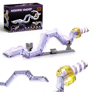 TOKMOC 836 Pieces,Demon Building Block Set,34in Iguro Gyomei Building Brick Sets with Stand Toy Accessories,Handmade Cosplay Anime Building Toy Set for Collecting and Gifting Model,For Aged 12 and Above,Stress Relief Toy,66024