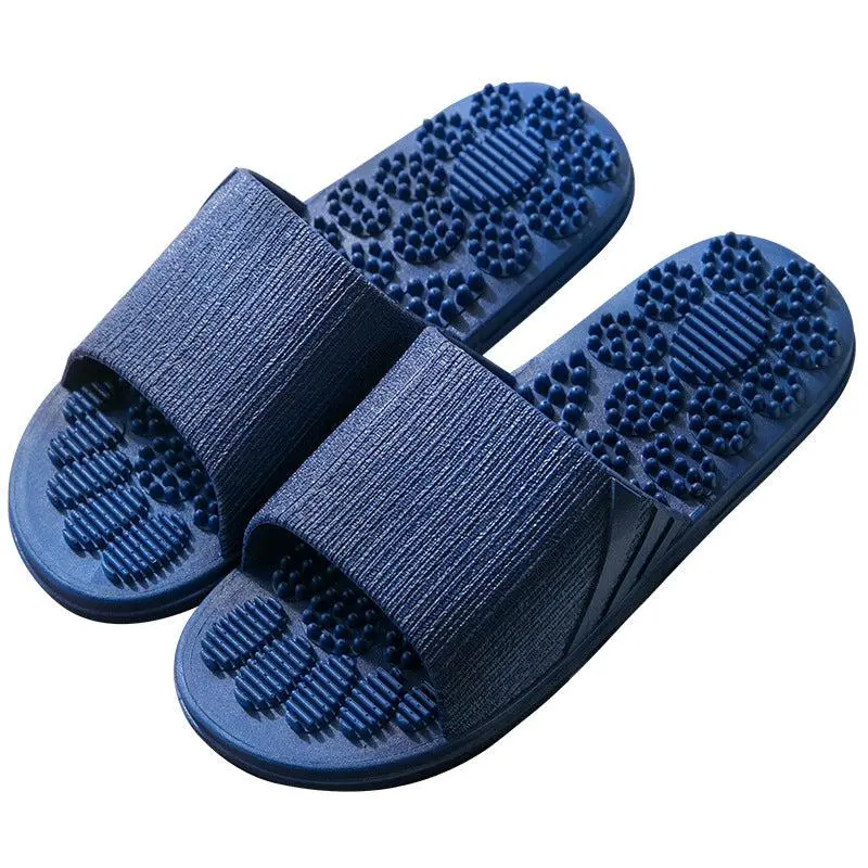 Manual Reflexology Foot Massage Slippers - Gentle, Lightweight Bathroom Relaxing & Body Care Tools with EVA Foam Upper, PVC Sole