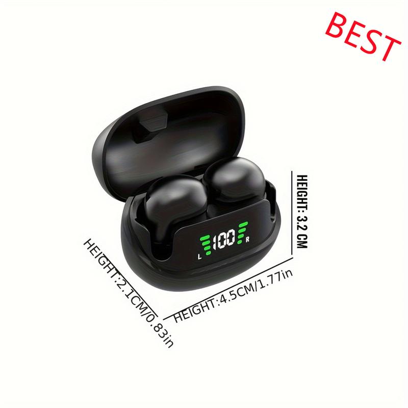 HOT Wireless Earbuds with LED HD Power Display  High-Quality Sound  Touch Controls  Tangle-Free Cable  Type-C Jack  Compatible with Android & Apple Phones  Rechargeable Lithium Battery - Mini In-Ear Design