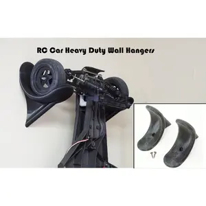 RC Car Wall Hangers, Wheel Wall Mount for 1/8 buggy or 1/10 Truck / Drag Car (WHITE ONLY)