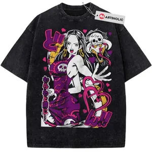 [Sale off up to 30%] Boa Hancock Shirt, One Piece Shirt, Anime Shirt, Vintage Tee, Unisex Short Sleeve Tee T-Shirt, cotton menswear Top Tshirt