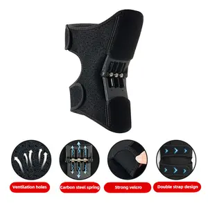Knee booster, sports mountaineering joint protection, knee pads, squats, pressurized support, adjustable, same for men and women support tool sport knee tactical  knee  pads Elastic Knee Protector for Sports   knee  pad 2  in  1  shoulder  pads black  tac