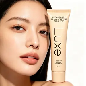 Women's Luxe Color Changing Makeup Foundation - Instantly Adapts to Skin Tone - Buildable Light-to-Medium/Medium Dark-to-Dark Coverage - 12-Hour Wear - Natural Dewy Finish