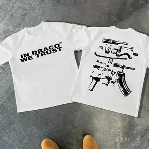 Draco We Trust Graphic T-Shirt – 100% Cotton Y2K Streetwear Short Sleeve Tee for Men & Women