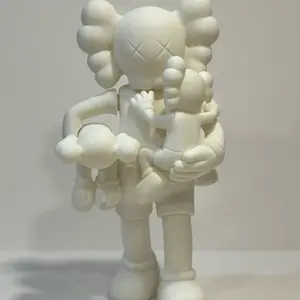 KAWS Clean Slate 13 Inches Tall 3D Printed Handmade Home Decor Display Art All White Figure for Collectors