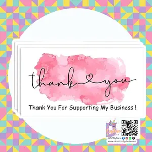 Girly thank you card Girly thank you card