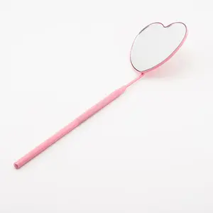 Lash Mirror | Heart Shape | Pink | Stainless Steel