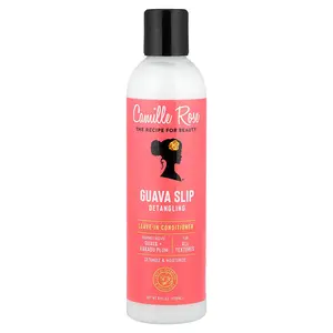 Camille Rose Guava Slip Detangling, Leave-In Conditioner, For All Textures, 8 fl oz (236 ml)