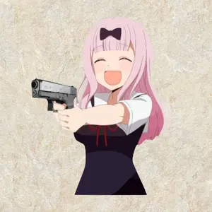 Tactical Chika Sticker, Anime Waifu Sticker, Gift For Anime Fans