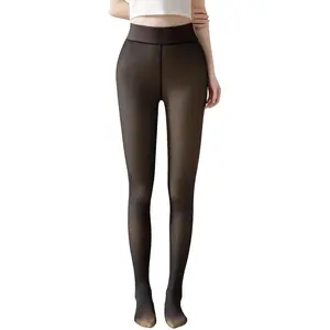 Genleck Thermal Fleece-Lined Shaping Tights - Women's Warm Tummy Control & Butt Lift Footed Leggings for Winter, Snug Ankle Fit (Sizes S,M,L,XL)