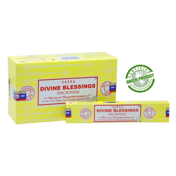 Satya Divine Blessings Incense Sticks 15 g, 12-Box Case