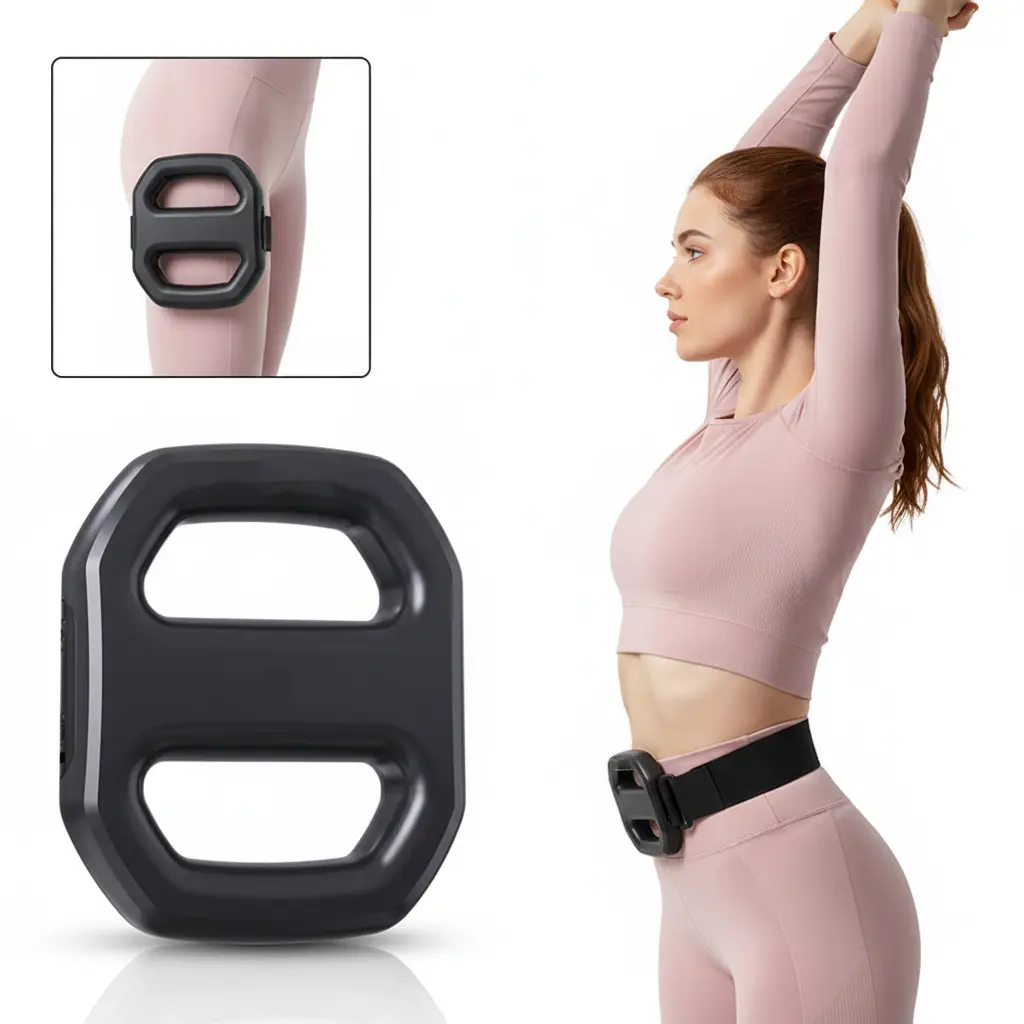 Portable Compact Vibrating Fascia Ring Brush - 4 Modes, 3 Intensity Levels, Handheld Electronic Massage Device for Abdomen, Back - Ideal Gift for Family Relaxation