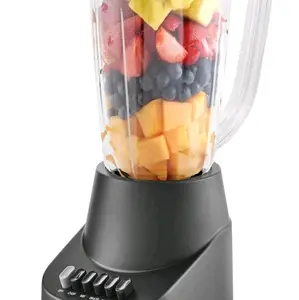 500 W 6-Speed Countertop Blender with 48 oz/1.5 L Glass Jar, Black