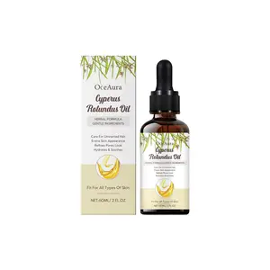 OCEAURA Cyperus Rotundus Oil Herbal Gentle Ingredients Nourishing Formula Slow Down Hair Growth Hair Growth Control Nourish Soothe Post-Hair Removal Skin Care Oil