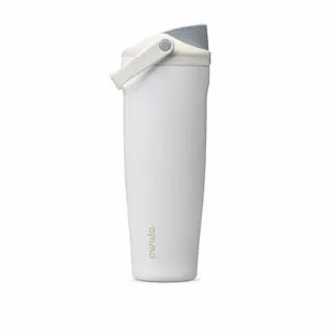Owala FreeSip Sway Insulated Stainless Steel Water Bottle with Two-Way Spout, Built-In Straw and Bucket Handle, Made for Travel, School, and Sports, 30oz, BPA Free, Leak Proof, Iced Breeze