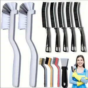Gap Cleaning Brush Set, 11pcs/set Stiff Bristle Cleaning Tools, Household Cleaning Tool for Kitchen, Bathroom, Corner, Sink, Cup, Teapot, Bottle
